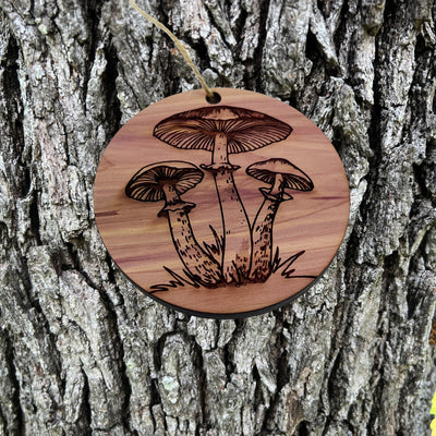 Toadstool - Cedar Ornament