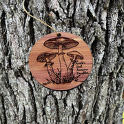 Toadstool Worlds Most Awesome Daughter - Cedar Ornament