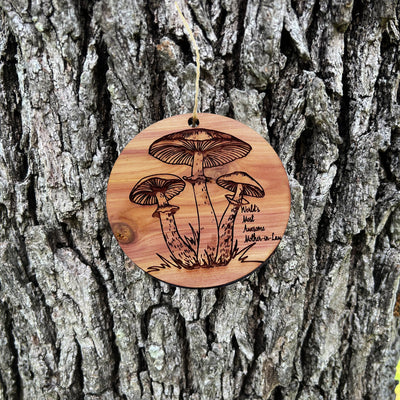 Toadstool Worlds Most Awesome Mother-in-Law - Cedar Ornament