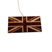 UK Flag - Cedar Ornament