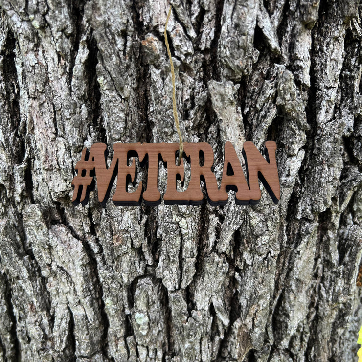 Cedar #Veteran - Cedar Ornament