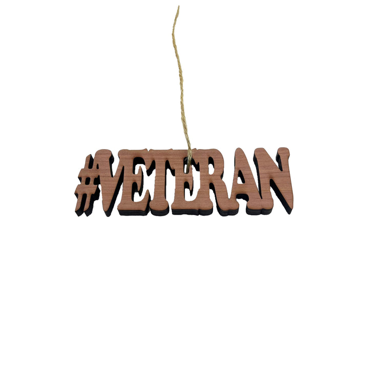 Cedar #Veteran - Cedar Ornament