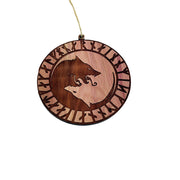 Viking ÚLFHÉÐNAR Wolf Norse Scandinavian - Cedar Ornament