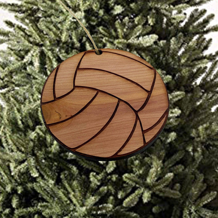 Volleyball - Cedar Ornament