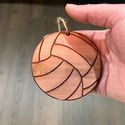 Volleyball - Cedar Ornament