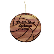 Volleyball Worlds most awesome Aunt - Cedar Ornament
