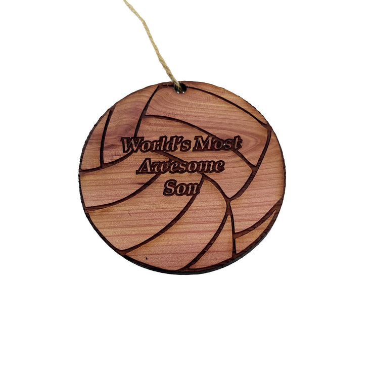 Volleyball Worlds most awesome Son - Cedar Ornament