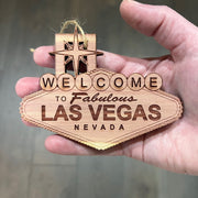 Welcome to Las Vegas - Cedar Ornament