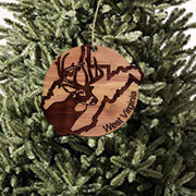 West Virgina Deer Hunter - Cedar Ornament