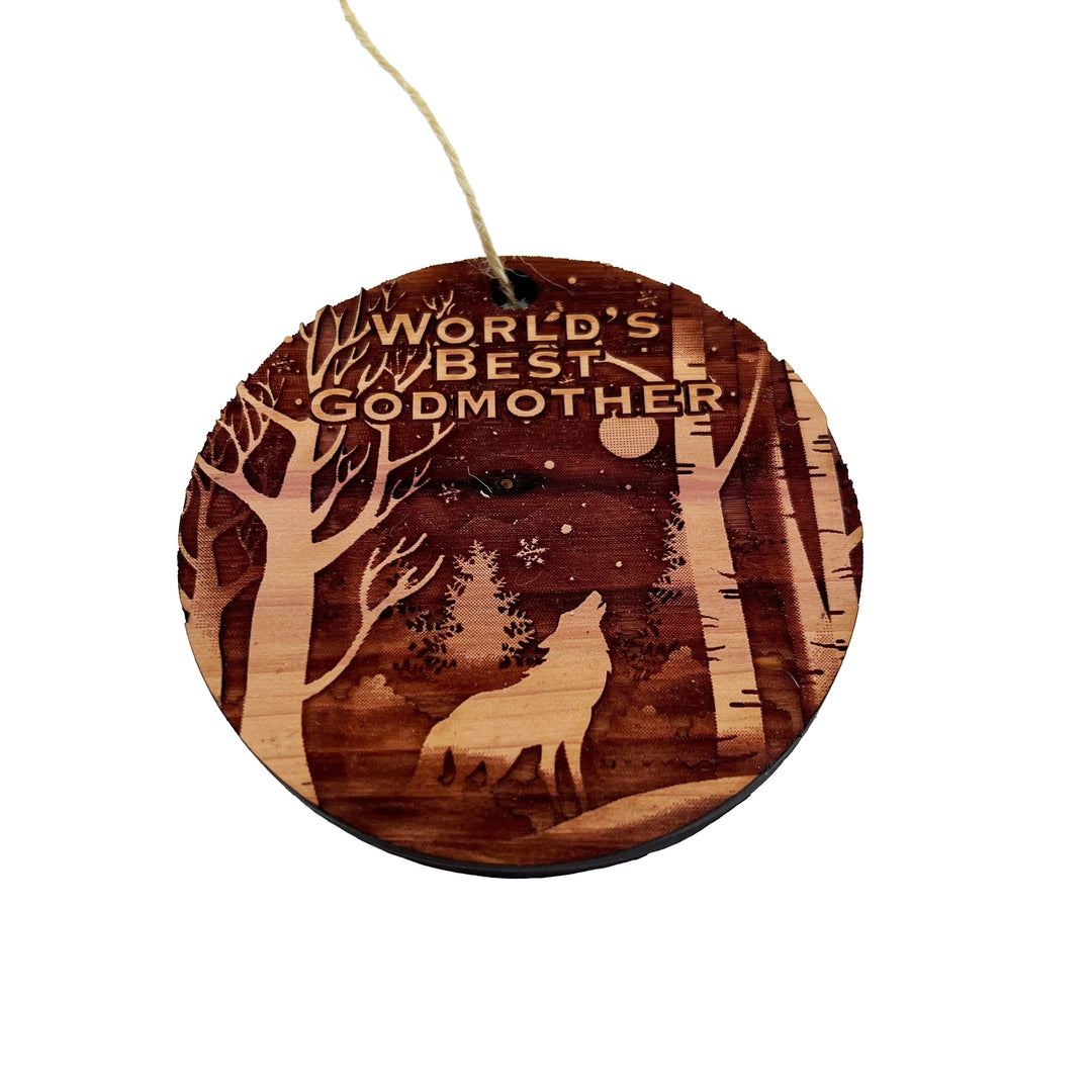 Worlds most Awesome Godmother - Ornament Worlds most Awesome Godmother - Ornament
