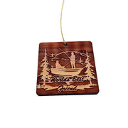 World's best Friend Fisherman - Cedar Ornament