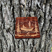 World's best Friend Fisherman - Cedar Ornament