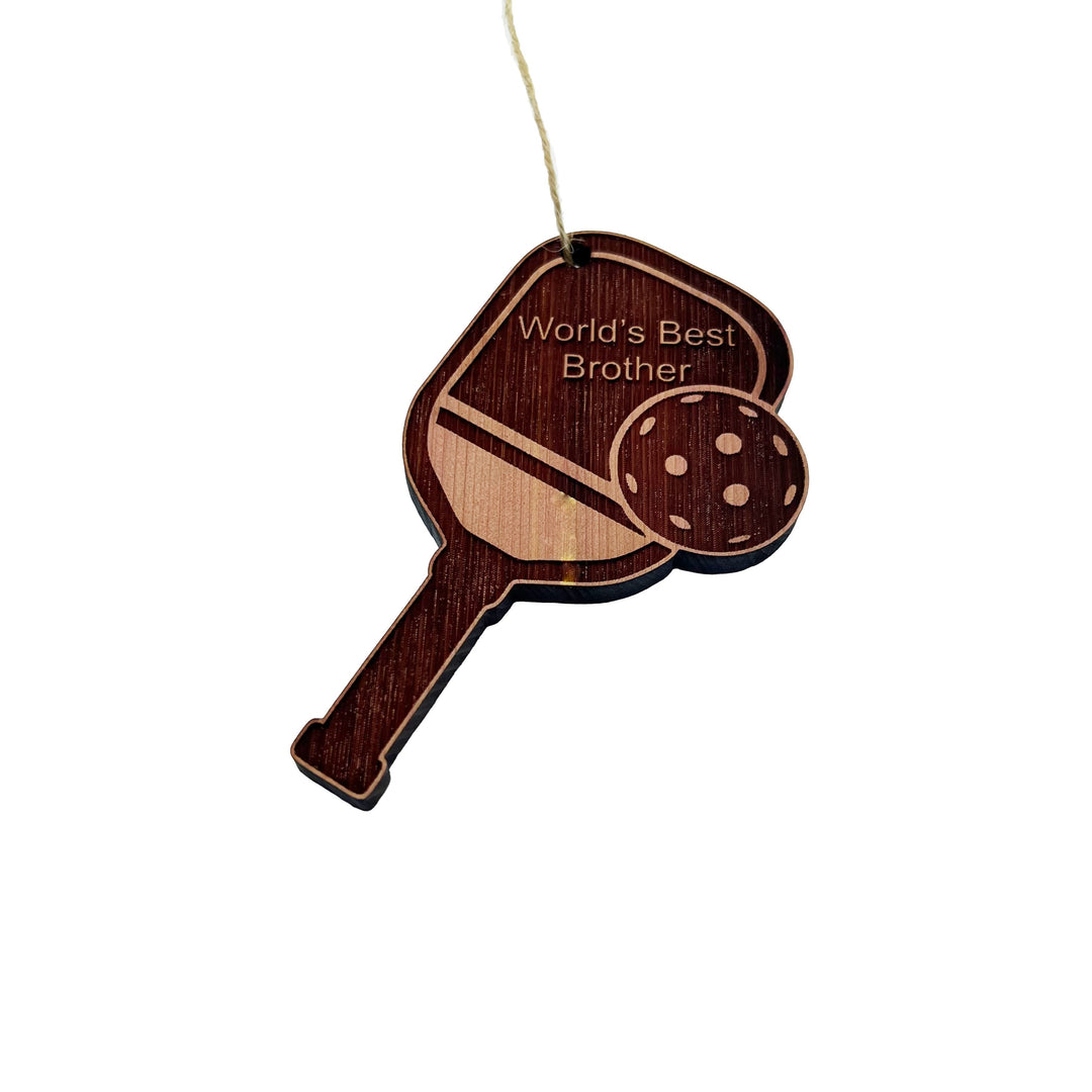 Worlds Best Brother Capybara - Cedar Ornament