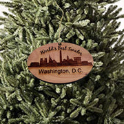Worlds Best Senator Washington DC - Cedar Ornament