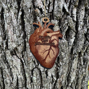 Worlds Best phlebotomist HEART - Cedar Ornament