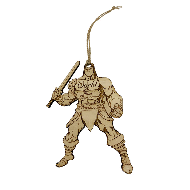Worlds most Awesome Barbarian - Ornament