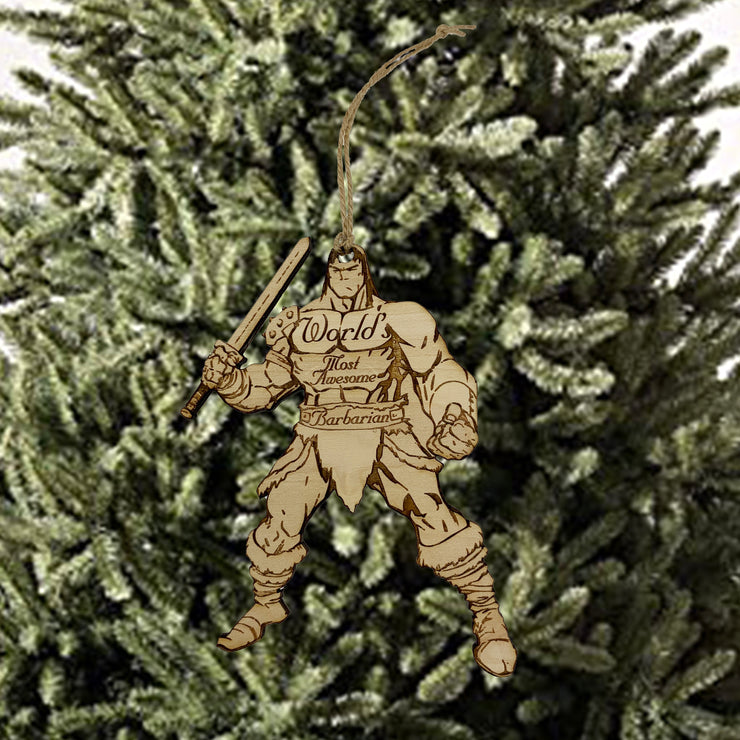 Worlds most Awesome Barbarian - Ornament