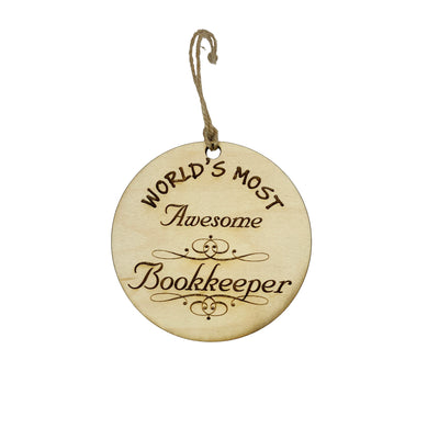 Worlds most Awesome Bookkeeper - Ornament