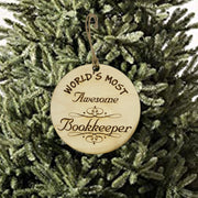 Worlds most Awesome Bookkeeper - Ornament