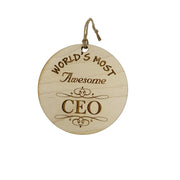 Worlds most Awesome CEO - Ornament