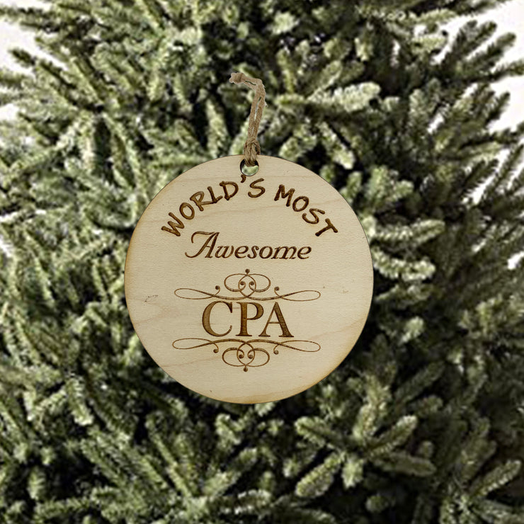 Worlds most Awesome CPA - Ornament