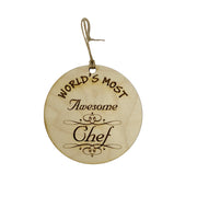 Worlds most Awesome Chef - Ornament