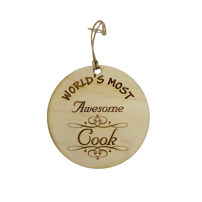 Worlds most Awesome Cook - Ornament