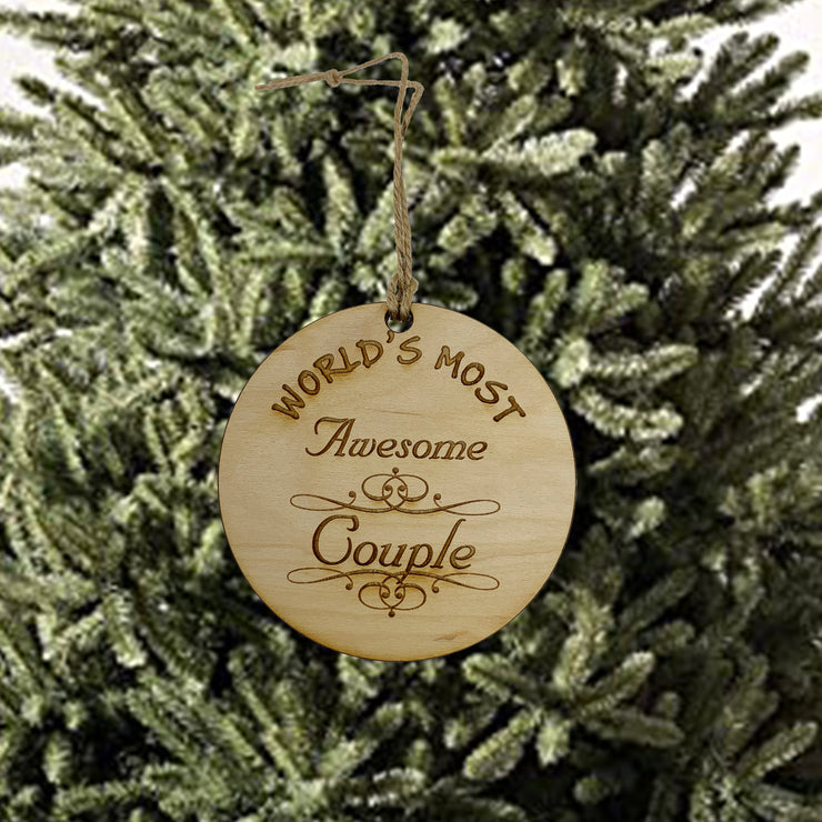 Worlds most Awesome Couple - Ornament