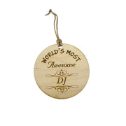 Worlds most Awesome DJ - Ornament