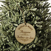 Worlds most Awesome Father-in-Law - Ornament