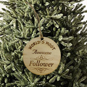 Worlds most Awesome Follower  - Ornament