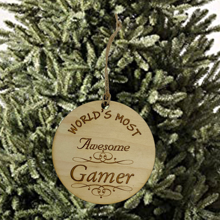 Worlds most Awesome Gamer - Ornament