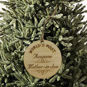Worlds most Awesome Mother-in-Law - Ornament