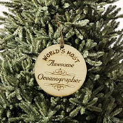 Worlds most Awesome Oceanographer - Ornament