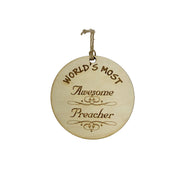 Worlds most Awesome Preacher - Ornament