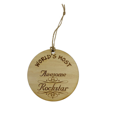 Worlds most Awesome Rockstar - Ornament