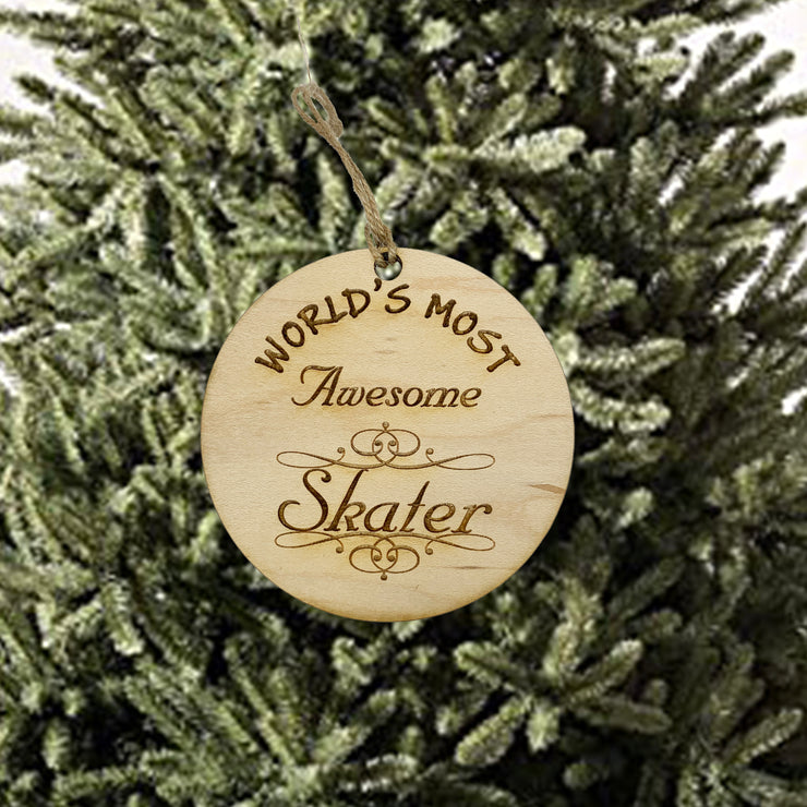 Worlds most Awesome Skater - Ornament