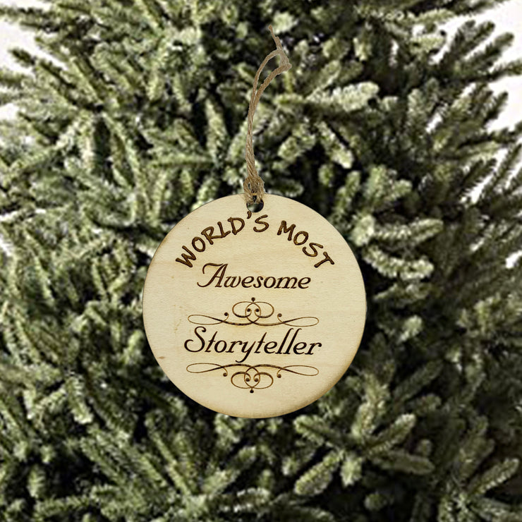 Worlds most Awesome Storyteller - Ornament