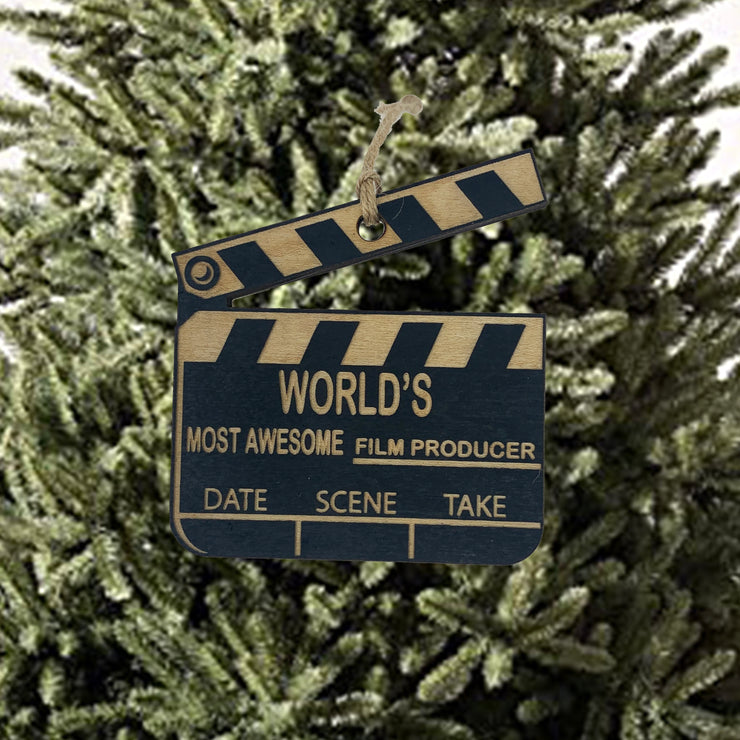Ornament - Black - Worlds most awesome Film Producer