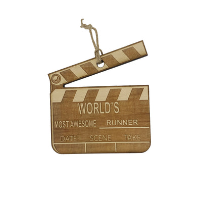 Worlds most awesome Runner - Ornament Raw Wood