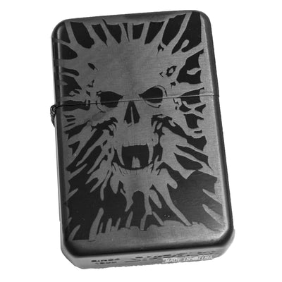 Lighter - Dark Skull - Black