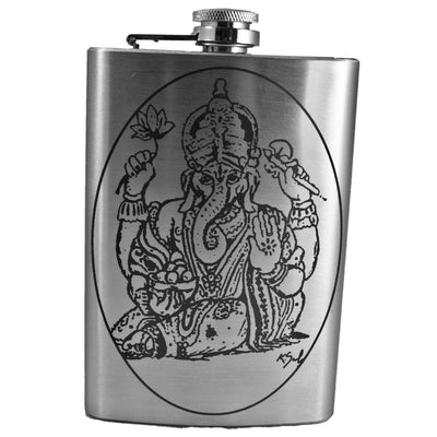 8oz Ganesha Stainless Steel Flask
