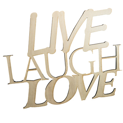 Live, Laugh, Love - Large - 13 X 17 Wood Sign