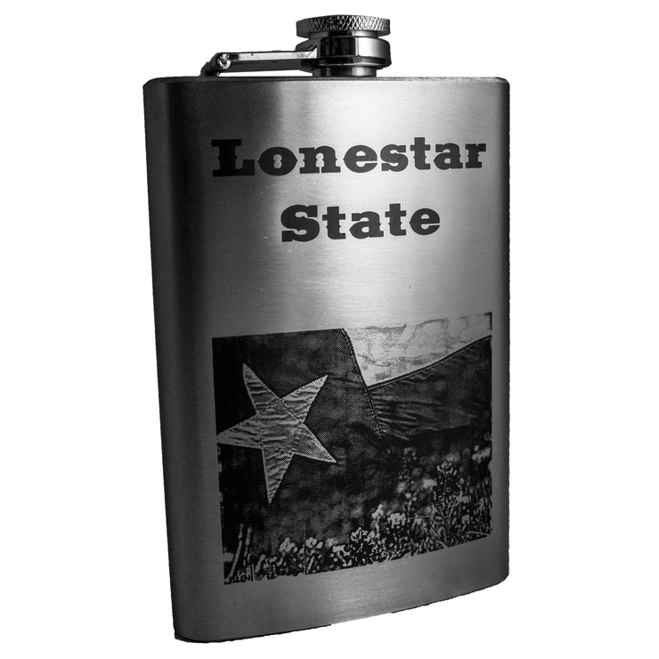 8oz Lonestar State Stainless Steel Flask