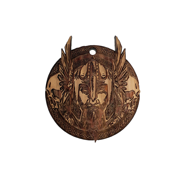 Nordic Viking - Raw Cedar Ornament