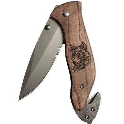 Knife - Tribal Wolf - 138