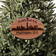 worlds Best Aide Washington DC  - Cedar Ornament
