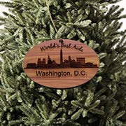 worlds Best Aide Washington DC  - Cedar Ornament